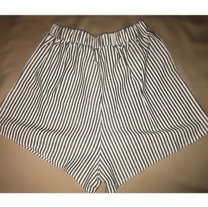 Cute black and white shorts and top set